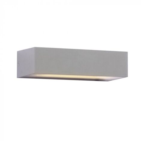 Applique Lampada Led Da Parete Rettangolare 9W 3000K Up-Down Doppio Fascio Luminoso Carcassa Grigia SKU-8239