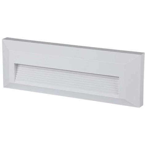 3W Applique murale LED pour escaliers 110LM 55° IP65- Corps Blanc Rectangle VT-1162 W – SKU 1326 Blanc neutre 4000K (1/5)