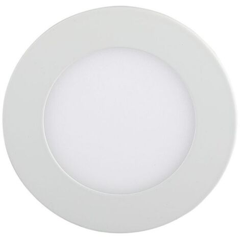 3W LED SMD Panneau Downlight Rond 210LM 120° + Driver Mod. VT-307 RD - SKU 6293 - Blanc Neutre 4000K