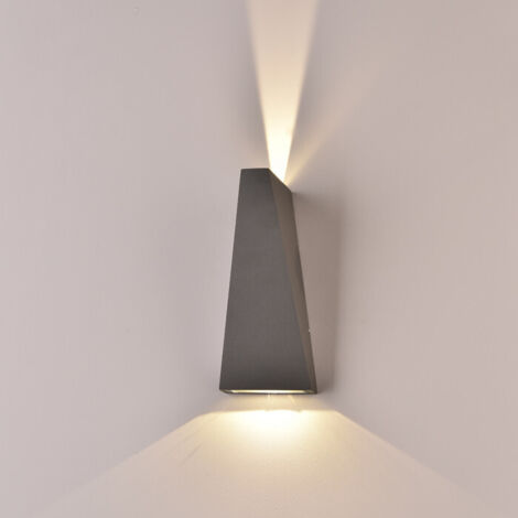 Applique murale LED Triangle - IP65 - Gris - 6W - 660 Lumens - 3000K (1/5)