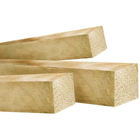 POUTRES en bois poncé 4x4x203 cm - KIT de 10 pièces