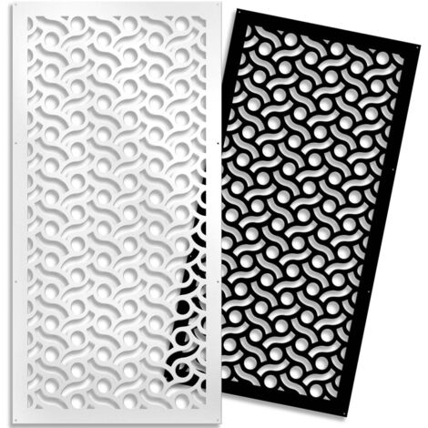 BODIES - Panneau ajouré en PVC - Brise-soleil - Dimension : 47x94 cm - Couleur : blanc
