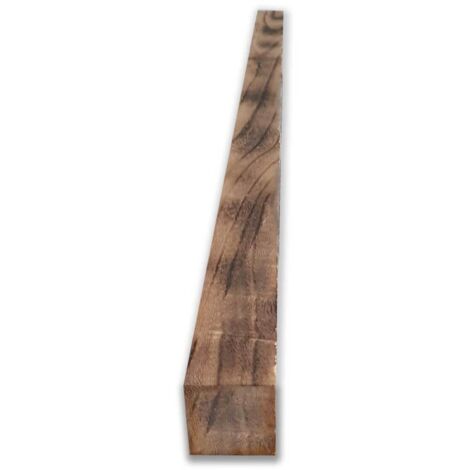 KIT de 10 pièces - Travetto en BOIS CountryWood – trattato con metodo Yakisugi CALICO Light Burn - dimension 4x4x203 cm