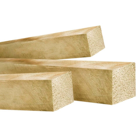 Poutres en bois poncé 8x8 cm - Dimension : 8x8x100 cm