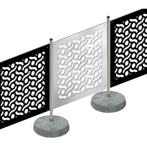 BODIES - Panneau ajouré en PVC - Brise-soleil - Dimension : 48x48 cm - Couleur : blanc