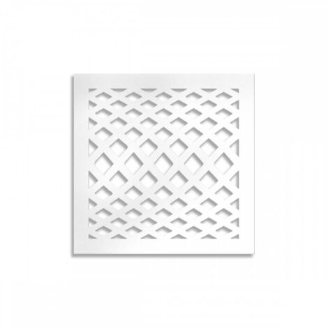 SIVIGLIA - Panneau ajouré en PVC - épaisseur 10 mm - Couleur : blanc - Dimension : 73x73 cm