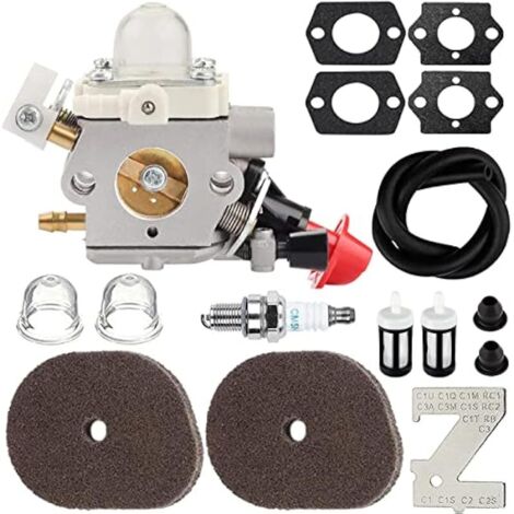 Carburateur avec Filtre à air pour Stihl FS40 FS50 FS56 FS70 FS70C FC70 FC56 FS56C HT56 HT56C KN56 KM56 KM56C Tondeuse Pièces 4144 120 0608 41441200608 C1M-s267A (1/5)