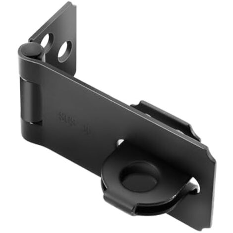 Loquet Porte Verrou De Fermoir Avec Vis, Verrou Porte Exterieur Longueur 8 Cm, Loquet Portail En 304 Acier Inoxydable Pratique, Pour Pour Portes, Fenêtres, Clôtures, Noir (1/5)