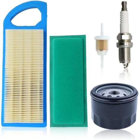Filtre à Air pour Briggs & Stratton set Remplace 697153 795115 avec Filtre Huile Filtre Essence Bougie D'allumage (1/4)