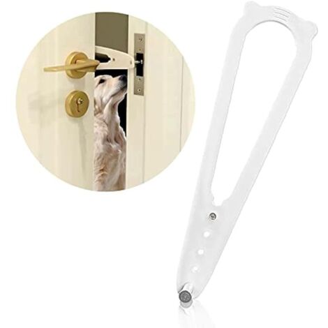 Sangle de porte réglable - Gardez le chien loin de la litière et évitez la fermeture de la porte, laisse les chats entrer et garder les chiens à l'extérieur (1/5)