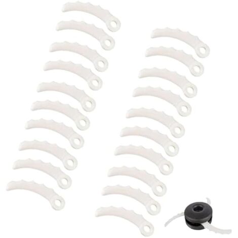 Lot de 20 lames de rechange en plastique pour débroussailleuse Makita 198426-9 198383-1 DUR368AZ DUR369AZ DUR368LZ (1/5)