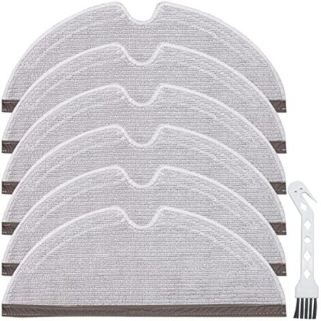 Chiffons de Nettoyage pour Roborock S4 S5 S50 S51 S55 S5 Max S6 Pure S6 Max S6 MaxV Q8 Max Q8 Max+ Q5 Pro Q5 Pro+ Q7 Q7+ Q7 Max Q7 Max+ Robot aspirateur, 6 Chiffons de Nettoyage (6Pièces) (1/5)