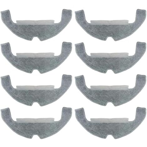 Wischtücher pour DREAME D10 Plus Gen 2/D10s plus / D9 PLUS Robot-Aspirateur Accessoires, D10 Plus Gen 2 Accessoires 8 Mop Pad, Toilette de rechange réutilisable et lavable Accessoires (1/5)