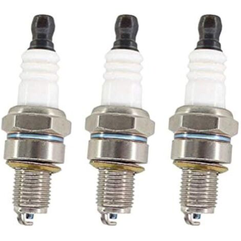 Lot de 3 bougies d'allumage pour Stihl FS40 FS50 FS56 FS87 FS90 FS100 FS110 FS90R FS100R FS130 FS310 BR600 KM56 KM100 Débroussailleuse NGK 3365, CMR6H (1/2)