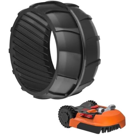 Protection de roue pour robot tondeuse Worx Landroid, profil de roue avant, tuning, amélioration de la traction, pour la compatibilité avec Worx Landroid M500 M700 S300 M1000 et Plus (1/4)