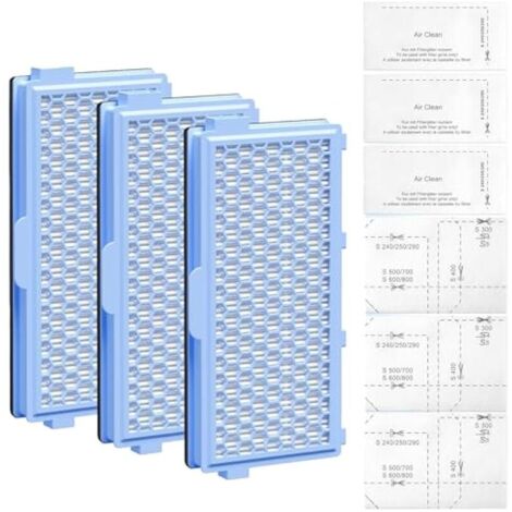Filtres HEPA pour Miele Compact C1 C2, Complete C2 C3, Remplacement SF-HA 50, Lot avec 3 HEPA + 3 Filtres Moteur + 3 Filtres Air (1/5)
