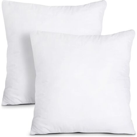 Serbia – Coussins de garnissage 45 x 45 cm – Lot de 2 – Remplissage fibres de silicone souples – Confort optimal pour intérieur