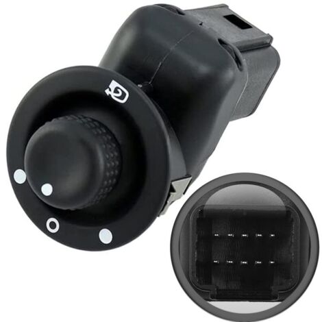 Bouton Retroviseur pour Clio 3 4 Scenic Captur Modus Interrupteur Commande Reglage Extérieur Miroir Rétractable Pliable 8200676529 8200214921..DEBUNS
