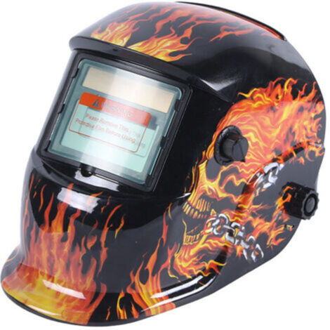 XVX – Masque de soudure auto-obscurcissant – Protection UV/IR – Temps de réponse 1/25 000s – Écran 9,1 x 4,1 cm – Énergie solaire avec batterie remplaçable