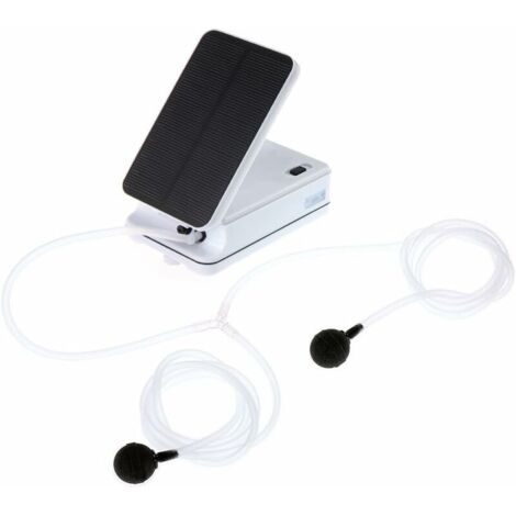 XVX Kit de Pompe à air à énergie Solaire , oxygénateur et aérateur pour Bassin bulleur Solaire Pompe Solaire pour Bassin pour Aquariums, Aquariums, piscines