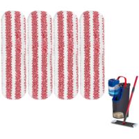 Lot de 4 lingettes de rechange lavables en microfibre pour balai O-Cedar/Vileda H2prO
