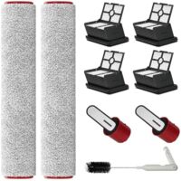 Accessoires pour Dreame H15 Pro, pièces de Rechange H15 Pro, 2 Brosses à Rouleaux, 4 Filtres HEPA, Rouleau Brosse H15 Pro et Filtre