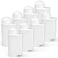 Lot de 8 filtres à eau pour Siemens EQ Series, EQ5 EQ6 EQ7 EQ9 S500 S700 S900 EQ500 Filtre à eau de rechange pour Siemens 3200, Bosch TCZ7003, TCZ7033, TZ70003, Bosch 12008246 467888 73, pour British