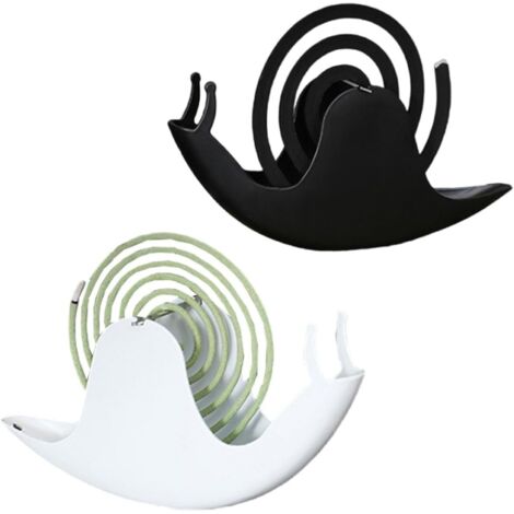 Lot de 2 porte-bobines de moustiques, porte-bobines de moustiques, support pour spirale de fumage, pour l'intérieur et l'extérieur (1/5)