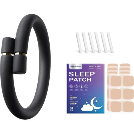 Bracelet Anti-Moustiques Naturel avec 6 Recharges d'Huiles Essentielles 30 Patchs de Sommeil - Protection Longue Durée pour Adultes et Enfants, Idéal à Domicile et en Voyage (1/5)