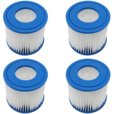 Lot de 4 Cartouches filtrantes de Rechange compatibles avec la Pompe de Filtre Typ I/ 58381