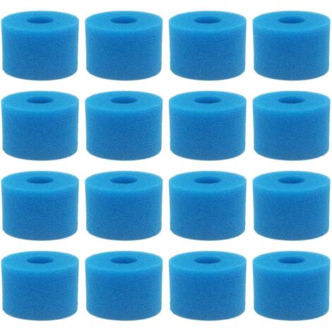 16 PièCe SéRie pour Pure Spa Cartouche Filtrante RéUtilisable en Mousse Lavable pour Bain à Remous, Type S1 (1/5)