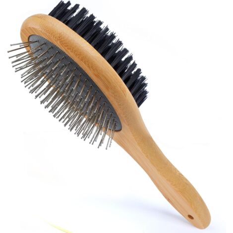 Brosse Chien et Chat,Double face Brosse Animaux de Toilettage Massage pour Chiens et Chats Poil Long et Poil Court (1/5)