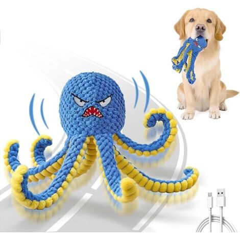 Jouet interactif pour Chien en Forme de Pieuvre, Jouet pour Chien sautant Automatique Durable pour Les Garder occupés, Jouet couineur en Mouvement pour Chien, Jouet pour Rechargeable par (1/5)