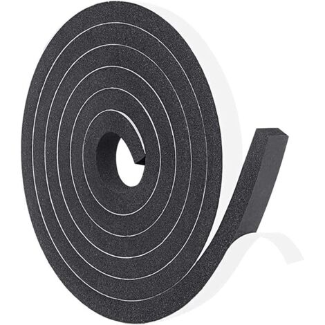 Joint Caoutchouc Adhesif,joint fenetre isolation 15mm10mm5M bande caoutchouc joint porte garage Bande de Joint en Mousse Coupe-vent pour portes isolation de fenêtre Haute résilience