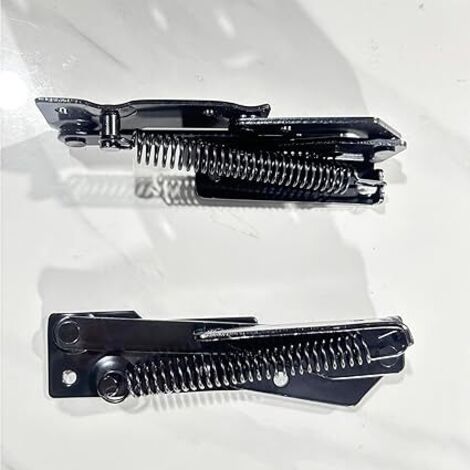 Charnière à ressort (1 paire), support de levage pliable à 90 degrés, charnière de canapé-lit, porte d'armoire (2, black)