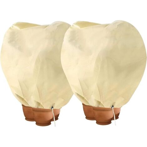 Housse hivernage pour Plantes, Housse d'hivernage Non tissée 80 g/m² Protection Contre Le Gel des Plantes en Pots et rosiers (120x180cm) - 2 pièces (1/5)