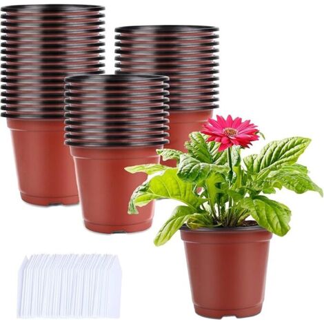 250 Pièces Pots de Fleurs Pot semis en Plastique Interieur Pot Plastique Plante pour Semis Boutures, Fleurs, Succulentes (1/5)