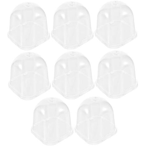 8pièces Dôme Humidité Transparent et Réutilisable pour Plantes de Jardin Housse de Protection pour Cultures Pot (1/5)