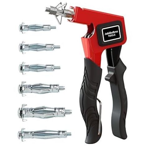 Kit 34 Chevilles Molly Métalliques pour Placo (5–28mm) et Mur Creux, Charge Lourde 25kg, Pince Molly Professionnelle Compatible M3/M4/M5/M6/M8 – Fixation pour, Étagère, Tringle à Rideau, Cadre Photo (1/5)