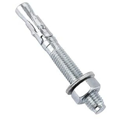 Lot De 35 Goujon Ancrage M12 X 100 Mm, Cheville Beton Haute Performance En Acier Galvanisé, Boulon D'Ancrage Pour Charges Lourdes, Fixation Poutre Et Garde-corps, Argent