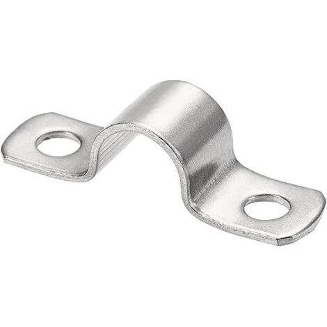 Collier de Serrage 30 Pièce U-Collier de Serrage Inox Tuyau Robustes Collier de Fixation pour Fixation de Fils, Tuyaux, Diamètre 16 mm (1/5)