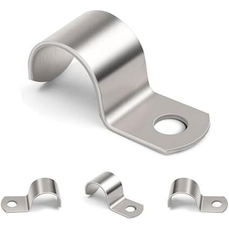 30 Pcs Collier de Serrage, M18 Collier de Fixation Tuyau 18 mm, Collier Serrage V2A Acier Inox 304 pour Supports de Tuyaux pour Fixation Attache Tube, Attache Fixer Grillage Rigide Traille Trou