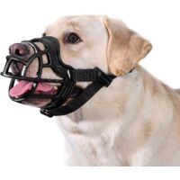 Muselière souple pour chiens en caoutchouc résistant avec sangle réglable Convient pour les chiens de moyenne et grande taille Prévention des aboiements et morsures - Taille XL (5)