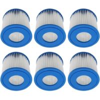 Cartouche de Filtre de Piscine Compatible avec pour Best-Way 58381 la Pompe de Filtration, pour Lay-Z-Spa Miami Vegas Palm Springs Paris Hot Tub Filters(Lot de 6)