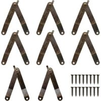 8 Pièces Charnière de Support Antique, Charnières de Soutien flexibles, Support Tampon Charnière Principalement Utilisé pour les Portes D'armoires et Les Armoires de Cuisine