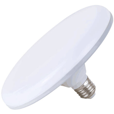 Lampe LED haute luminosité en forme d'OVNI, culot à vis E27, lumière blanche économe en énergie pour une utilisation domestique et industrielle.