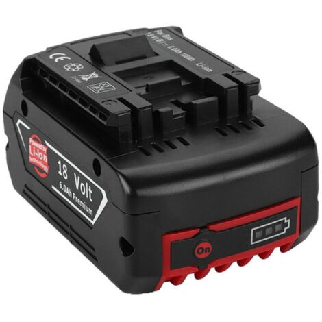 Batterie pour Bosch 18V 5.0Ah Lithium-Ion avec LED pour 2607336092, 2607336236, BAT619G, BAT619, 2607336169, BAT609G, 2607336170, 2607336235, 2607336091, BAT609, BAT618, BAT610G