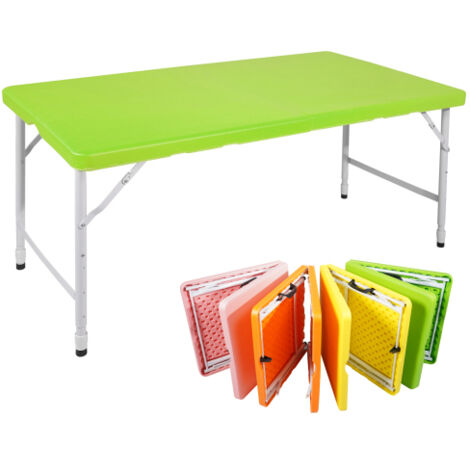 Table pliable de jardin, Table pliable portable e resistente, avec hauteur réglable, idéal pour camping e pique-nique., gain de place, meuble extérieur, design moderne (1/3)