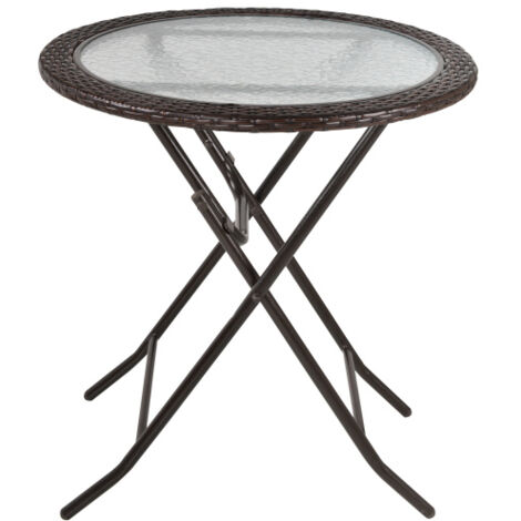 Meuble de jardin, mesa de camping pliable, avec a sua estrutura robusta em acier, é idéal pour jardin e pique-nique., gain de place, meuble extérieur, design moderne (1/5)