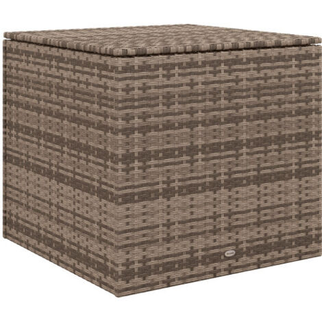 Box de rangement de jardin, Box de rangement de jardin almofadada avec tampa, mecanismo de elevação automática, résistant aux intempéries, 75 x 75 x 70 cm., meuble extérieur, de... (1/5)